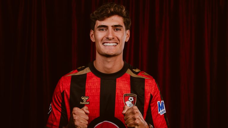 Antonio Silva is unveiled as a new signing at AFC Bournemouth