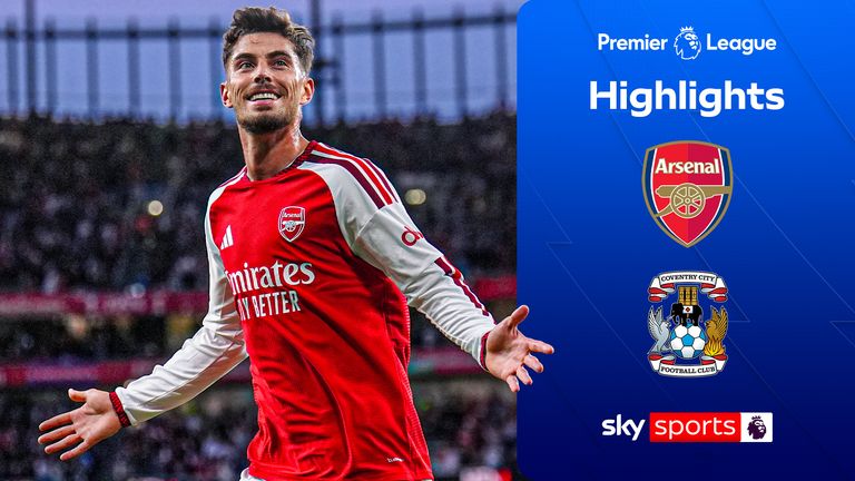 Highlights from the Premier League match between Arsenal and Coventry.