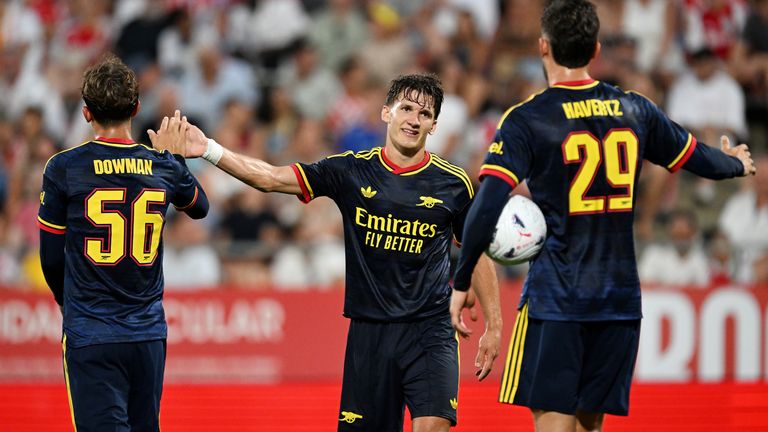 Christos Tzolis impressed on his Arsenal debut after signing from Club Brugge for £34m