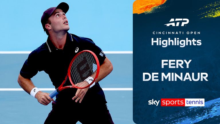 Highlights of Arthur Fery against Alex de Minaur from the Cincinnati Open.