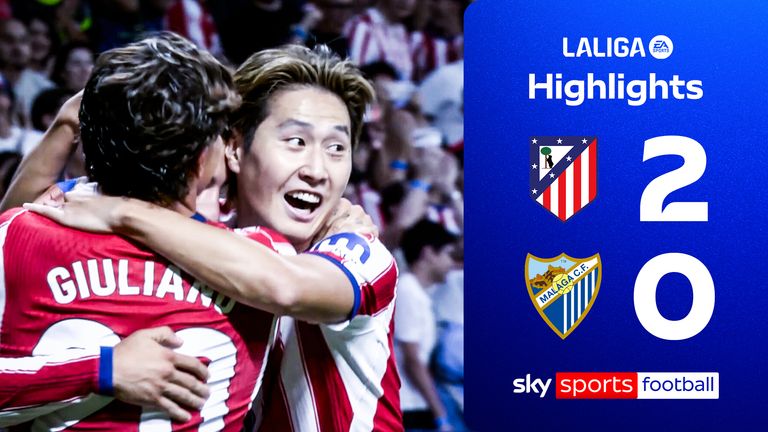 Atletico Madrid 2-0 Malaga | La Liga highlights