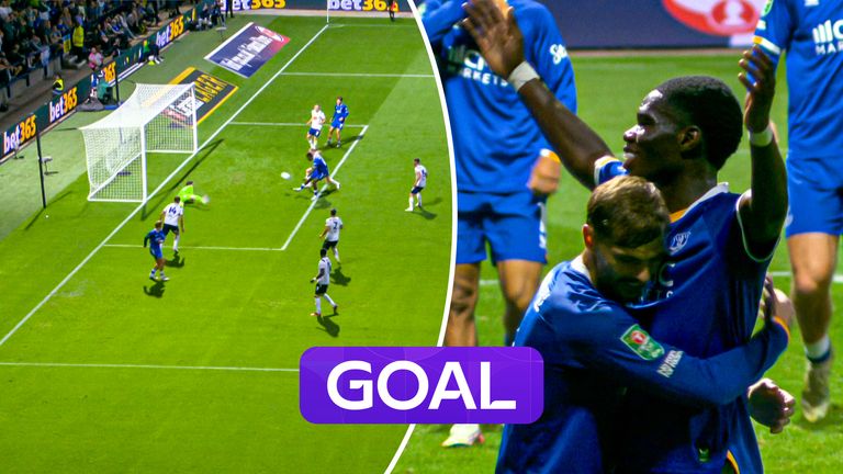 Barry 2nd goal v PNE