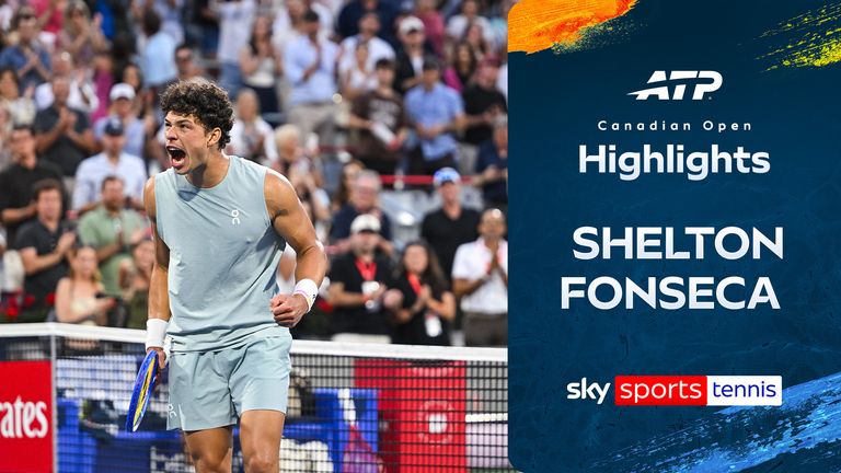 Highlights of  Ben Shelton against Joao Fonseca from the National Bank Open in Canada.