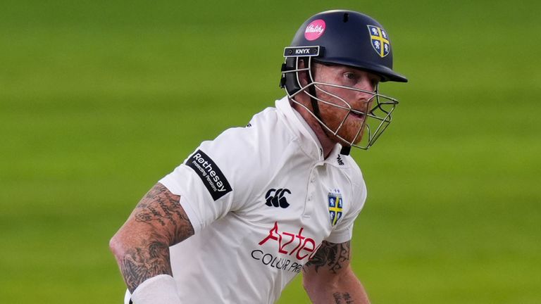 Ben Stokes bats for Durham in the County Championship (PA Images)