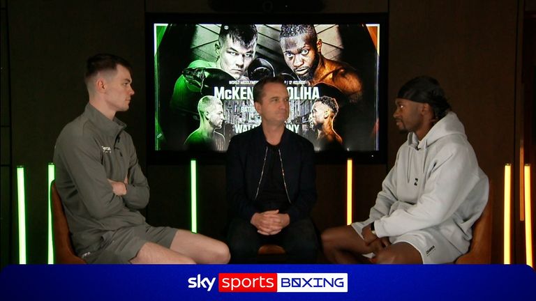Aaron McKenna and Etinosa Oliha had a second intense stare-off during fight week ahead of Saturday's bout at the 3Arena in Dublin.
