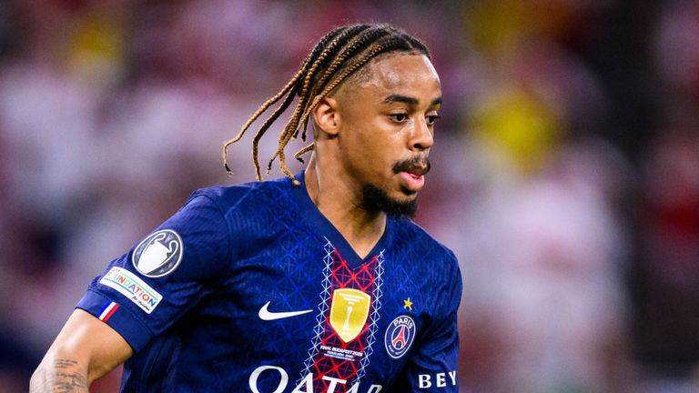 Barcola has two years left on his PSG contract