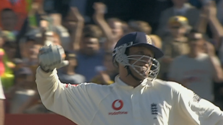 Butcher punches the air after making his century as England chased down a target of 315
