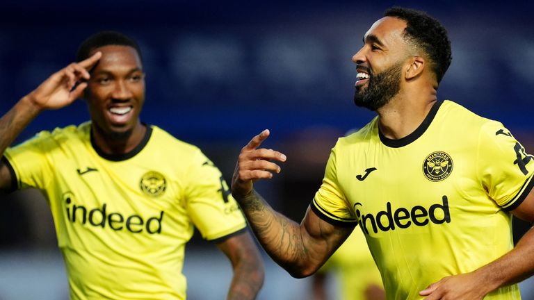 Callum Wilson scored six minutes into his full Brentford debut