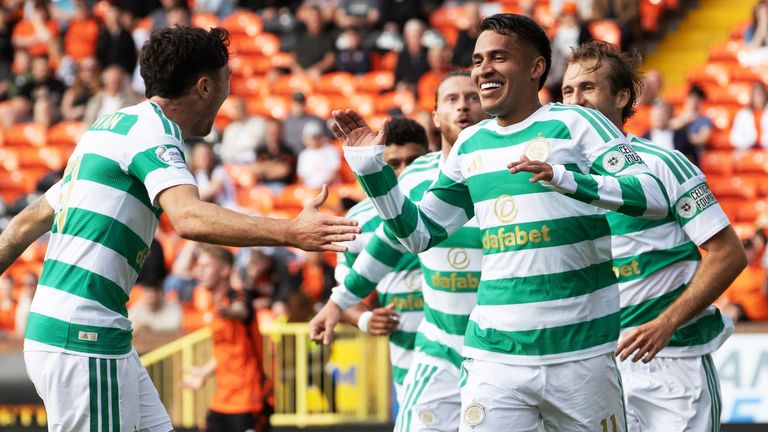 Camilo Duran scored his first goal for Celtic as they progressed in the Scottish League Cup