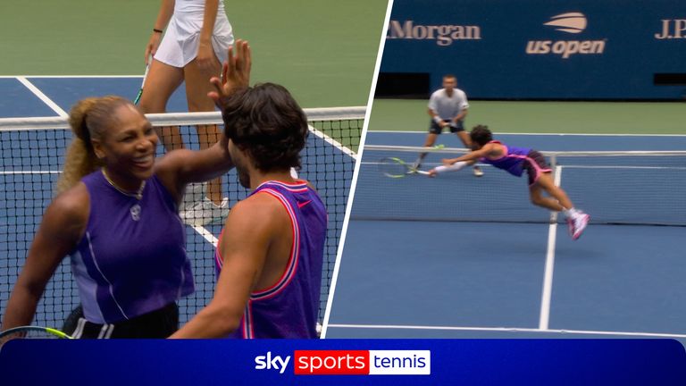 Watch Carlos Alcaraz and Serena Williams put on a thrilling performance. 