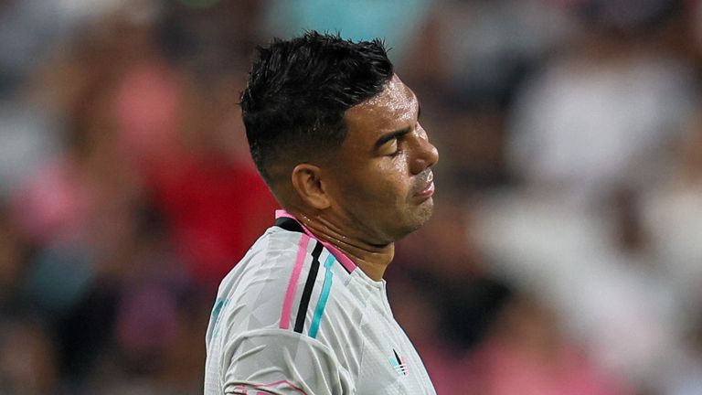 Casemiro scored an own goal during Inter Miami's 2-2 draw with Columbus Crew