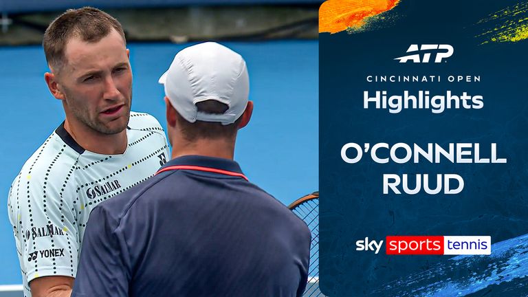 Highlights of Christopher O’Connell against Casper Ruud from the Cincinnati Open