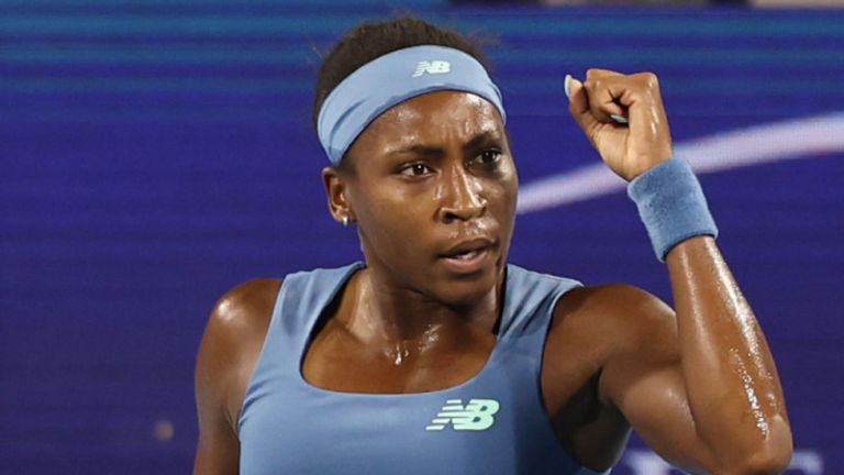 Coco Guaff made light work of unseeded  Sara Bejlek to secure a first all-American women's final at the Cincinnati Open in 56 years
