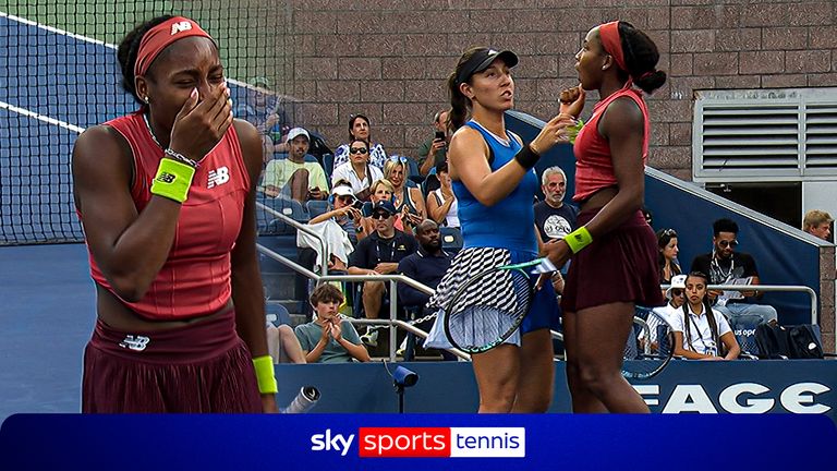 Coco Gauff thought she had won the match with Jessica Pegula at the US Open