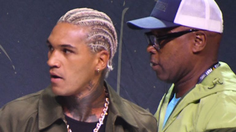 NEW YORK, NY - JULY 18: Conor Benn and Nigel Benn pictured during Zuffa Boxing Press Conference on day 3 of Fanatics Fest NYC on July 18, 2026 at Javits Center in New York City. Credit: mpi099/MediaPunch /IPX
