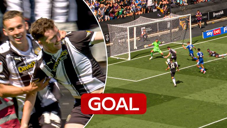Conor Grant scores against Leicester
