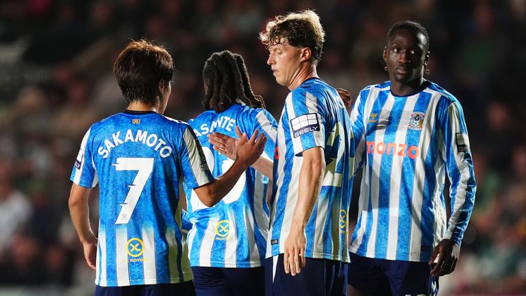 Coventry threw away a two-goal lead but managed to turn things around to beat Plymouth in the Carabao Cup