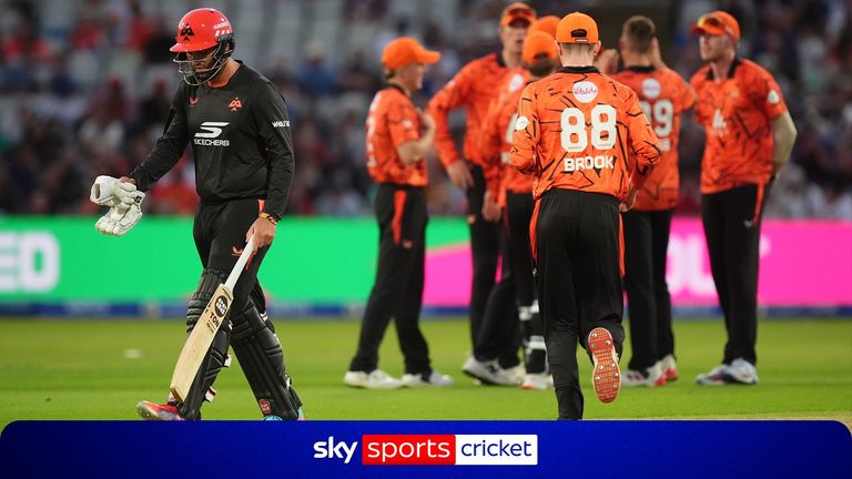 Birmingham Phoenix have been eliminated from the Hundred after losing by 45 runs to SunRisers Leeds.