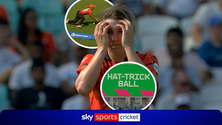 Annabel Sutherland was left agonisingly short of a hat-trick when Dani Gibson's mistimed catch went down, moments after two brilliant wickets.