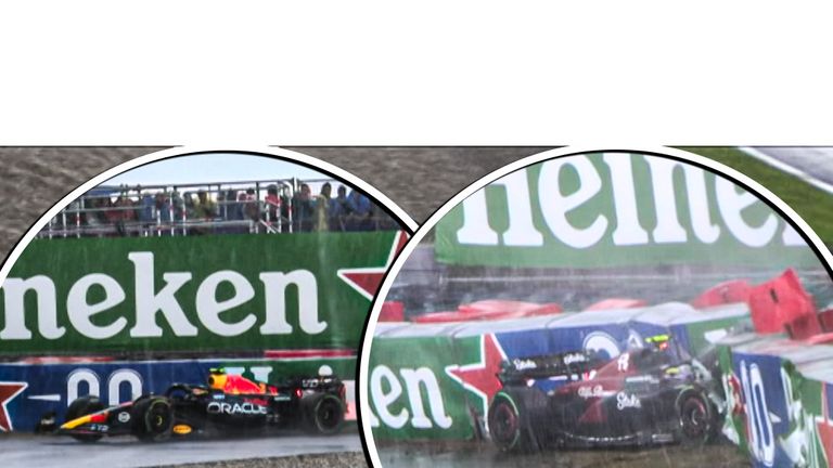 Wet race CHAOS catches several cars out at 2023 Dutch GP!