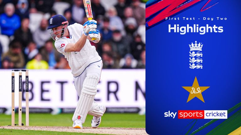 ENGLAND v PAKISTAN FIRST TEST DAY TWO HIGHLIGHTS 20 AUG