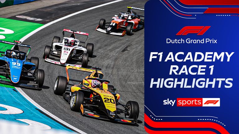 Highlights of the first F1 Academy race at the 2026 Dutch Grand Prix.