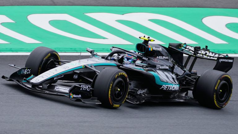 Mercedes driver Kimi Antonelli (AP Photo/Darko Bandic)