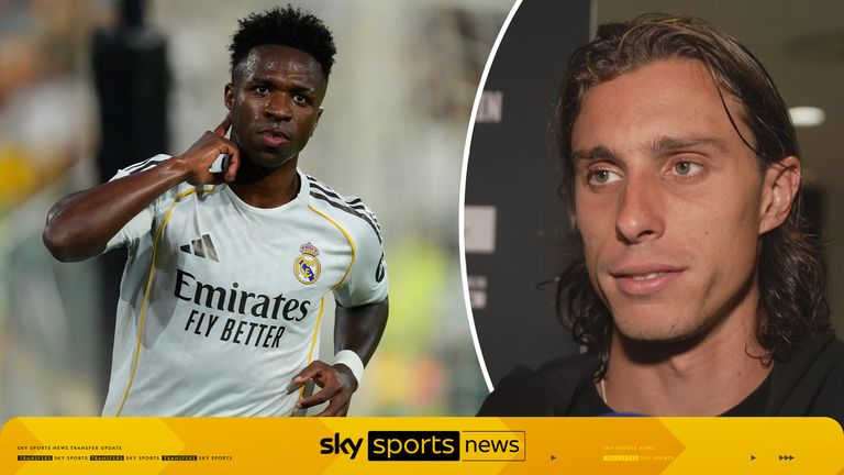 Ricardo Calafiori on Vinicius Jr Arsenal