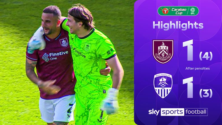 Burnley vs Notts County Carabao Cup highlights