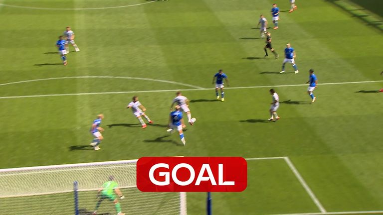 Dom Ballard scored a goal of the season contender as he struck for the first time in the Championship to restore Bristol City's lead over Birmingham City.