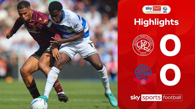 Highlights from the Sky Bet Championship match between QPR and Bolton Wanderers.