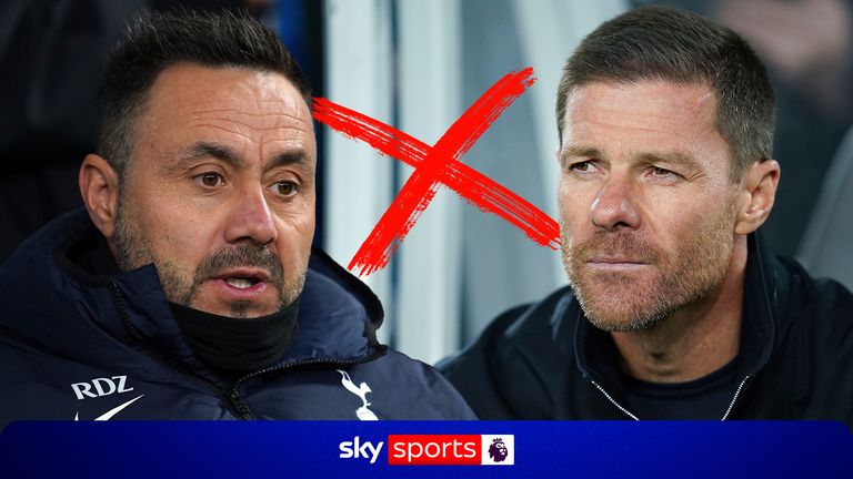 Roberto De Zerbi and Xabi Alonso