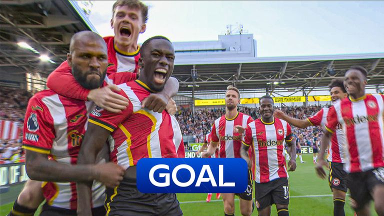 Michael Kayode makes it three for Brentford vs Spurs