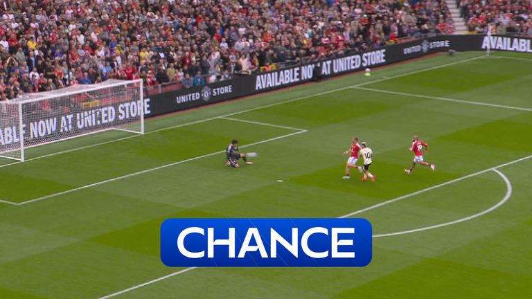 Ipswich Town's Julio Enciso takes a shot on the counter but Senne Lammens makes the save