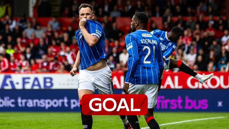 Lawrence Shankland converted from the spot as Rangers finally broke the deadlock against Aberdeen in the second half.