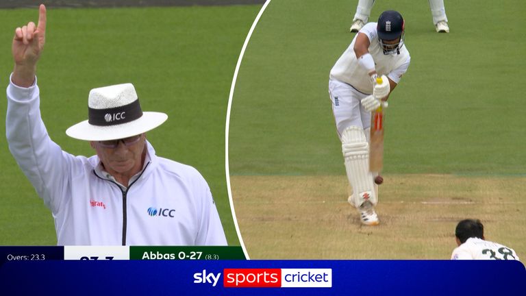 Emilio Gay trapped for lbw by Mohammed Abbas' magical delivery