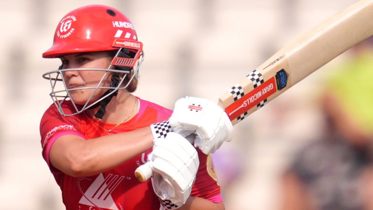 Georgia Voll bats for Welsh Fire during the 2026 edition of The Hundred (PA Images)