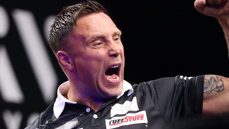 Gerwyn Price, at the New Zealand Darts Masters (Pic: Stephen Parker/Photosport)