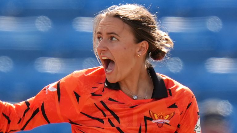 Hannah Baker playing for SunRisers Leeds during the 2026 edition of The Hundred (PA Images)