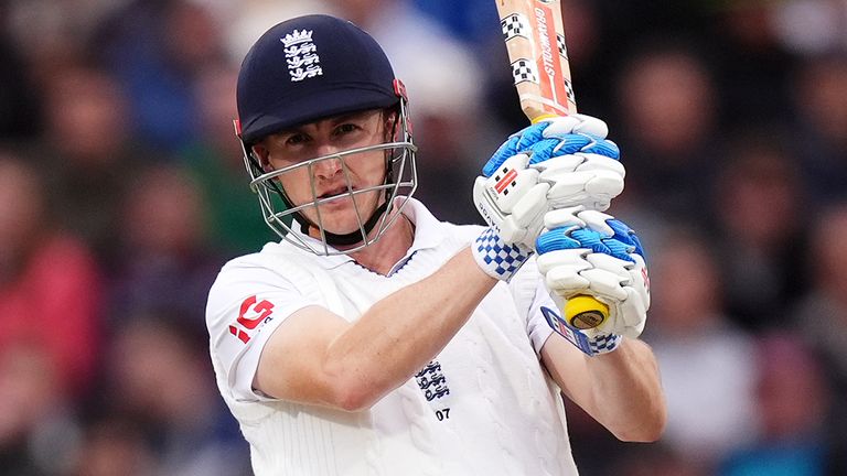England's Harry Brook bats during a Test match (PA Images)