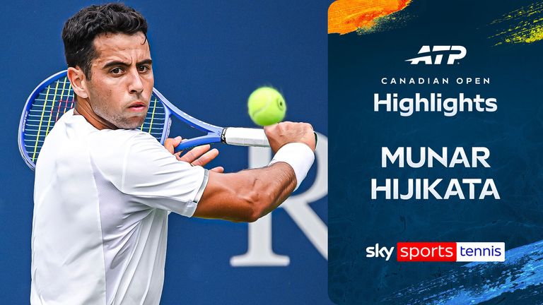Highlights of Jaume Munar against Rinky Hijikata from the Canadian Open