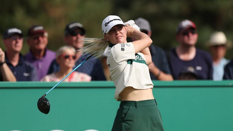 Hull notched a course-record 62 in her second round on Friday