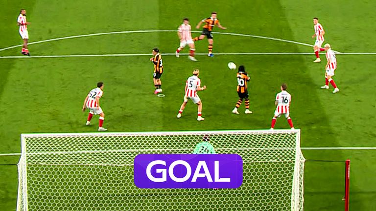 Hull goal vs Stoke