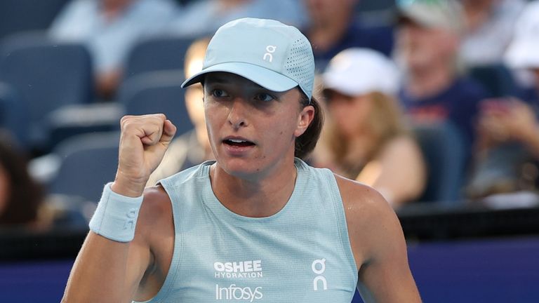 Iga Swiatek is through to the semi-finals and will face Jessica Pegula 