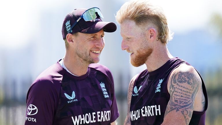 Joe Root (left) and Ben Stokes (right), England cricket