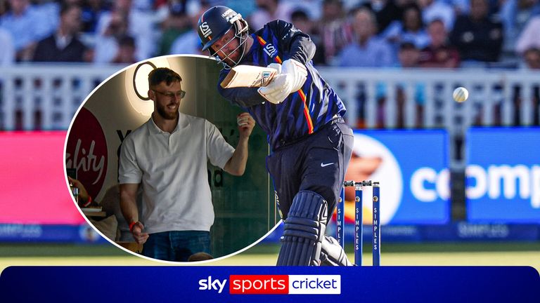 Jonny Bairstow hit Trent Boult for a massive six that landed in a hospitality box, during London Spirit's Hundred match against MI London