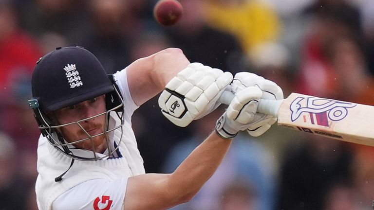 Jordan Cox made a maiden Test half-century with 73 off 100 balls against Pakistan 