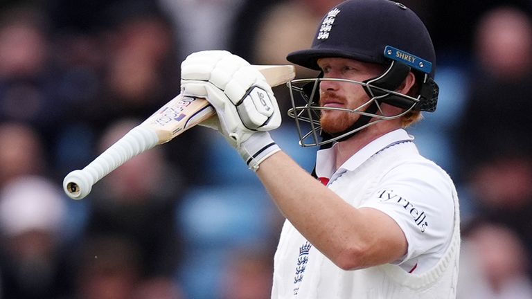 Jordan Cox made a half-century in his first Test innings at No 3 for England