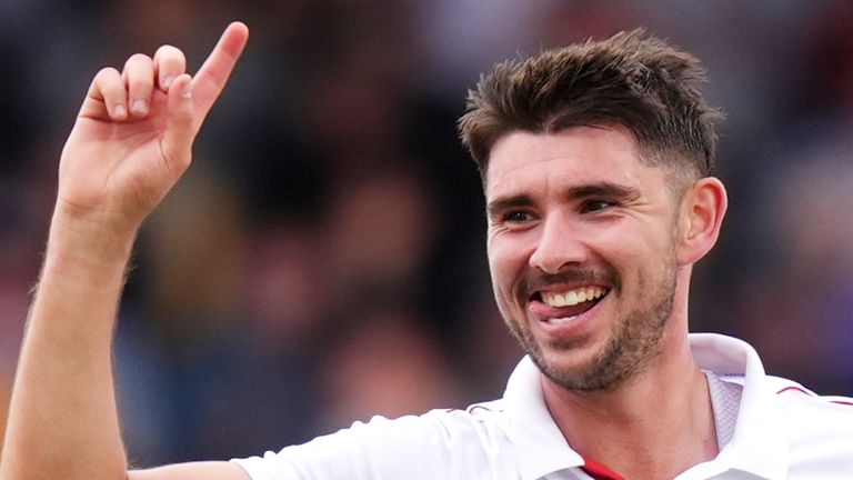 Josh Tongue took five wickets during the opening day of England's first Test vs Pakistan on Wednesday