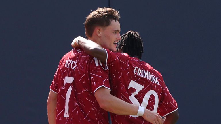 Florian Wirtz scored on his return to Liverpool's team